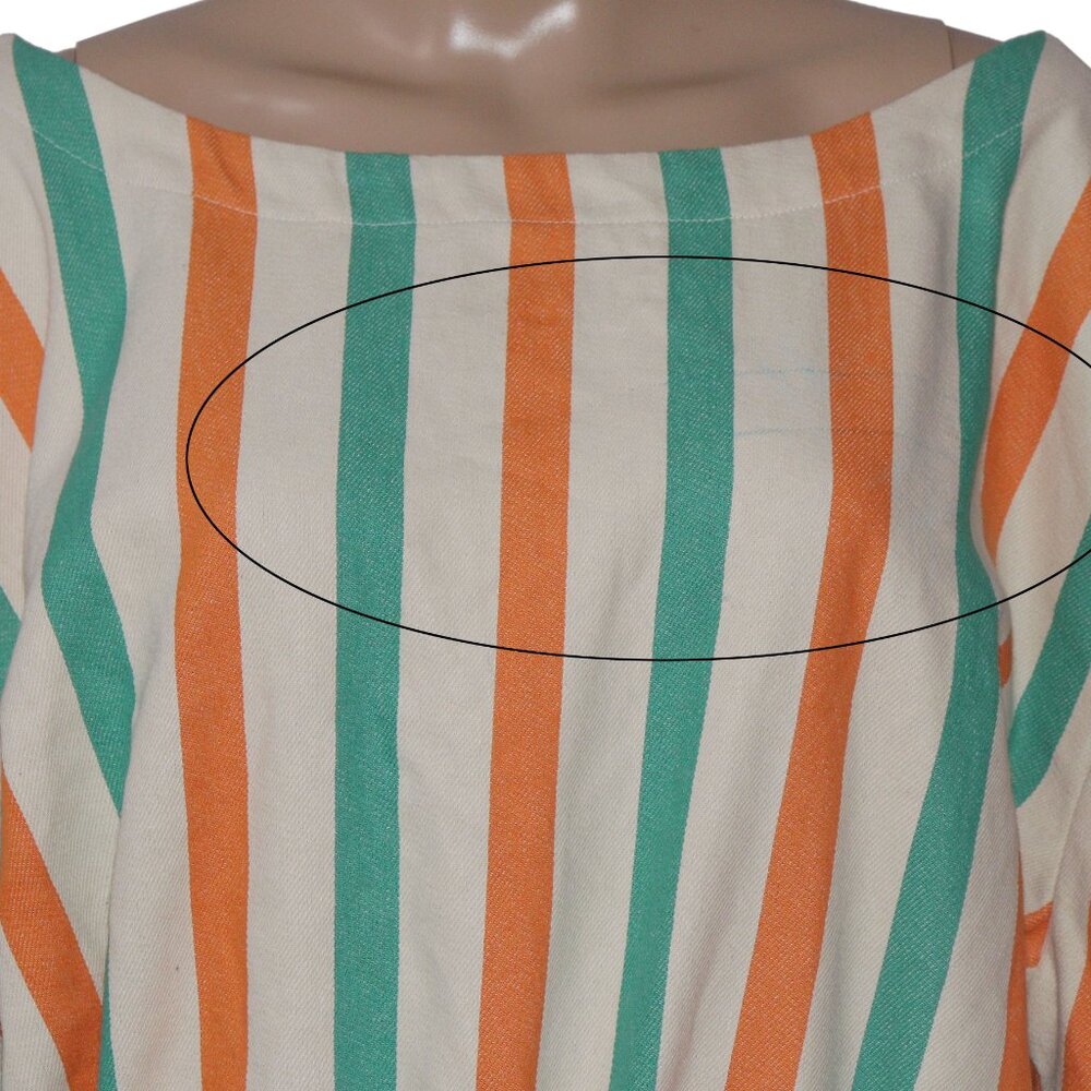 Free People Free Est The Tone Set Striped Printed Oversized Top Shorts XL - Picture 11 of 11